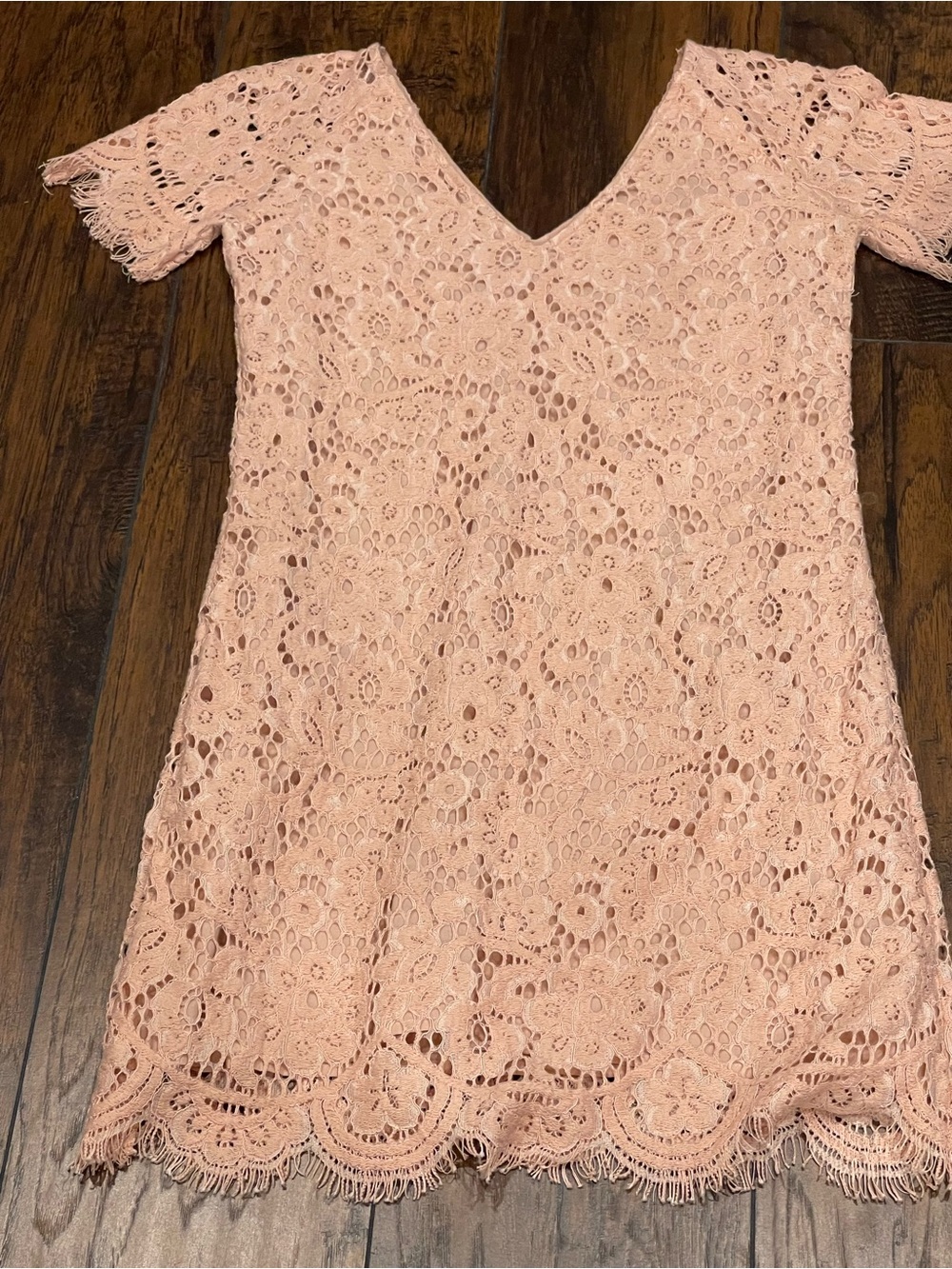 BB Dakota Pink Lace Mini Dress